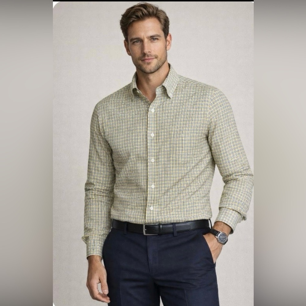 Lauren Ralph Lauren men’s slim fit non iron dress shirt size 16.5 34-35